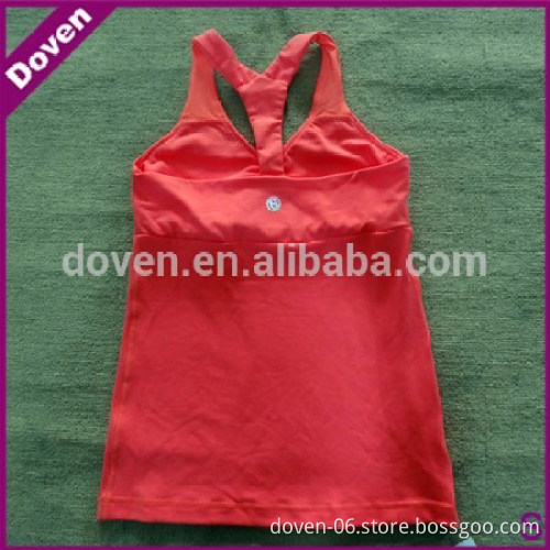 Red lady cotton/spandex singlet/ tanks